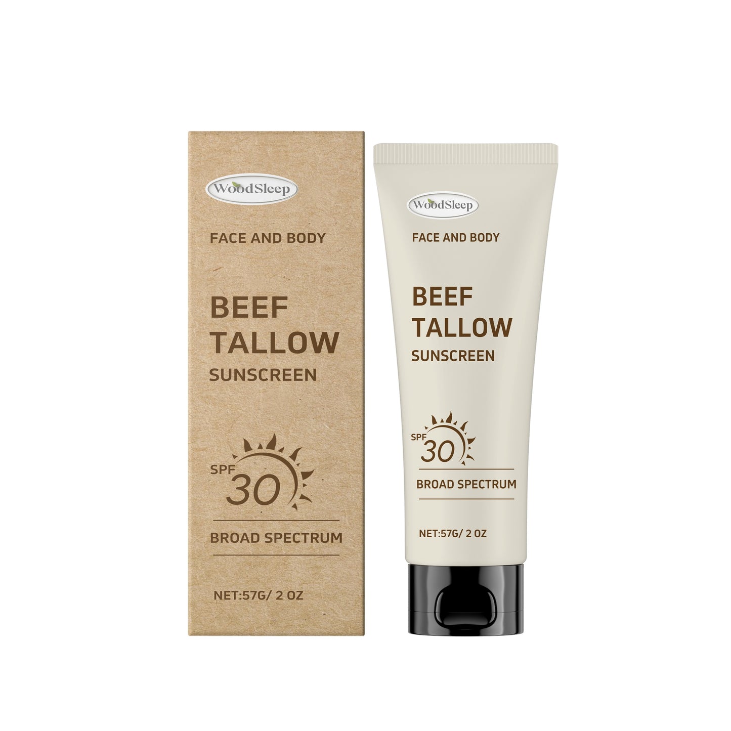 LUNIVA CARE USA nourishing sunscreen for dry skin beef tallow SPF 30 broad spectrum face and body